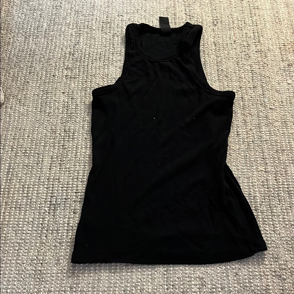 Bobi Black Fitted Sleeveless Tank Top